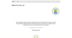 Desktop Screenshot of begravning.se