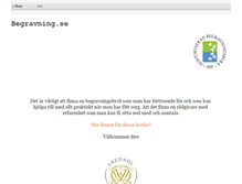 Tablet Screenshot of begravning.se